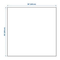 Measurement Illustration - JAKOBSLILJA bedspread