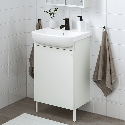 NYSJÖN / BJÖRKÅN, mueble para lavamanos con puerta y llave SALJEN,. 2 de 4 abrir diálogo