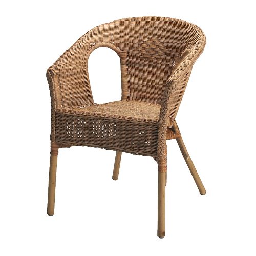 Silla AREN: ratán tejido natural, patas de bambú, aireado, diseño único, tejido a mano, apilable.