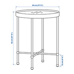 Measurement Illustration - TORSJÖ side table