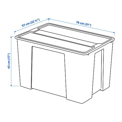 SAMLA, caja con tapa. 6 de 6 abrir diálogo