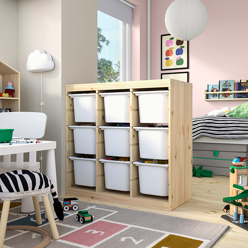 TROFAST, combinación almacenamiento+cajas. 2 de 4 abrir diálogo
