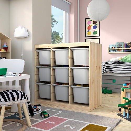 TROFAST, combinación almacenamiento+cajas. 2 de 4 abrir diálogo