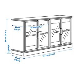 Measurement Illustration - LANESUND TV storage combination