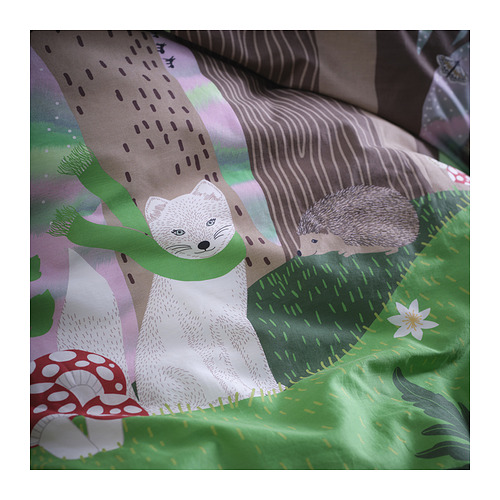 SKOGSDUVA, funda nórdica+funda de almohada. 5 de 7 abrir diálogo