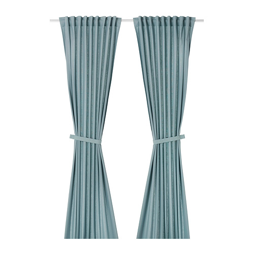 RITVA, curtains with tie-backs, 1 pair. 1 of 5 open dialog