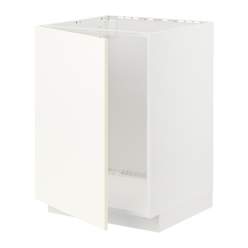 Mueble de cocina METOD blanco, rectangular, diseño minimalista, tablero de partículas resistente.