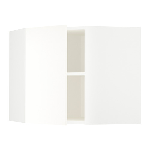 Mueble de cocina METOD de Ikea, blanco, rectangular, con estantes ajustables.