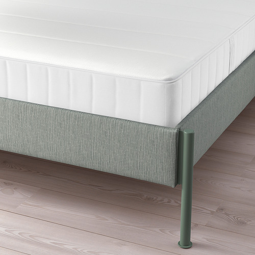 TÄLLÅSEN, upholstered  Queen bed with mattress. 2 of 15 open dialog
