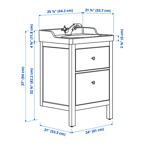 HEMNES / RUTSJÖN, tocador de baño+cajones. 4 de 4 abrir diálogo