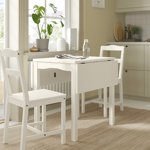 HAUGA, drop-leaf dining table. 4 of 8 open dialog