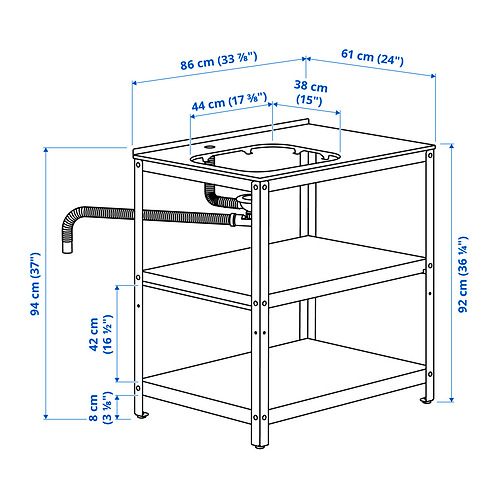 GRILLSKÄR, shelf unit for sink. 6 of 6 open dialog