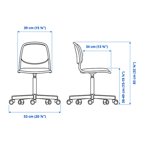 ÖRFJÄLL, child's desk chair. 2 of 6 open dialog
