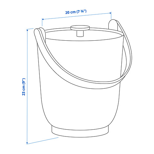 FARMARKVAST, bin with lid for organic waste. 7 of 8 open dialog