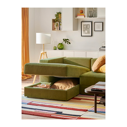 JÄTTEBO, sofá modular 2.5 plazas con chaiselongue izquierda. 3 de 10 abrir diálogo