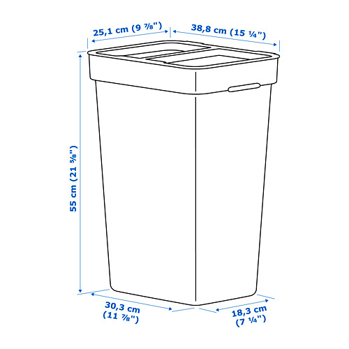 HÅLLBAR, bin with lid. 6 of 7 open dialog