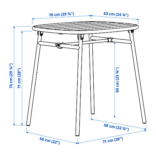 DUVSKÄR, mesa y 2 sillas. 4 de 6 abrir diálogo