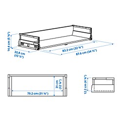 Measurement Illustration - MAXIMERA drawer, medium