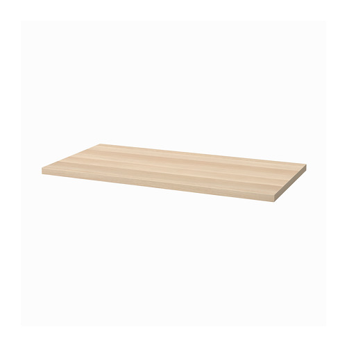 Tablero de escritorio de roble claro LAGKAPTEN, rectangular, de madera, diseño sencillo para espacios reducidos.