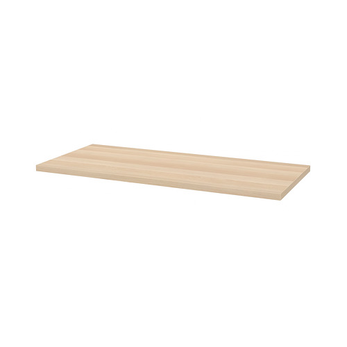 Un tablero de mesa LAGKAPTEN en color madera clara, de forma rectangular, con una superficie lisa y plana.
