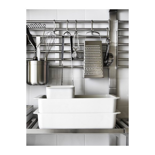 Fregadero de pared KUNGSFORS: acero inoxidable, rectangular, diseño que ahorra espacio, duradero y práctico para la cocina.