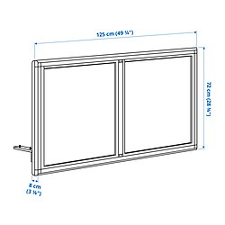 Measurement Illustration - MITTZON acoustic screen for desk