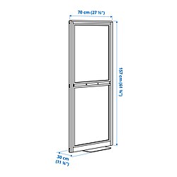 Measurement Illustration - MITTZON acoustic screen, floor standing