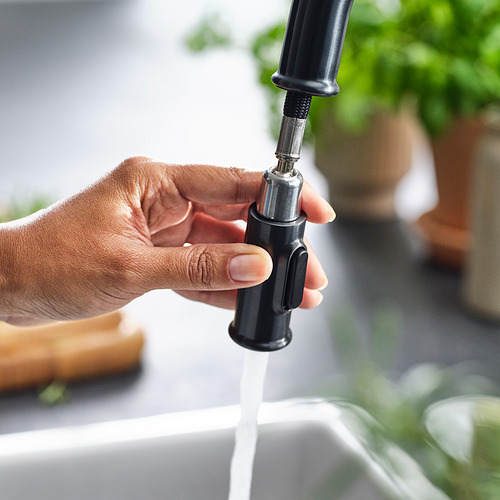Measurement Illustration - TAKSJÖN pull out kitchen faucet with spray