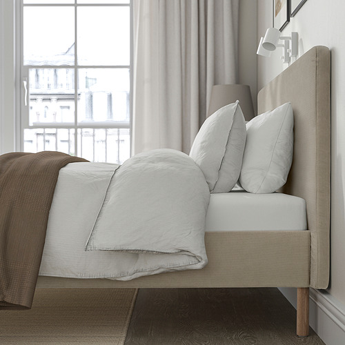 TÄRNKULLEN, upholstered bed frame. 4 of 12 open dialog