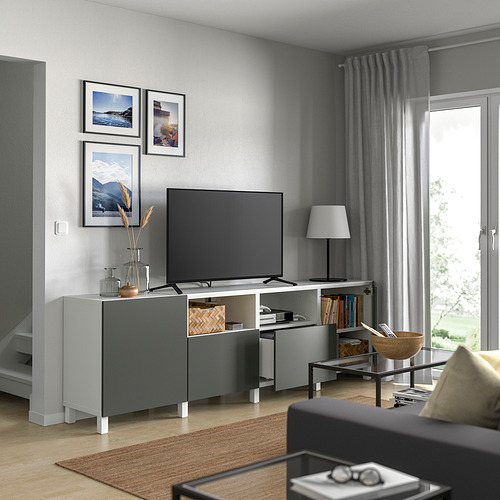 BESTÅ, TV bench with drawer runner, soft-closing. 7 of 8 open dialog