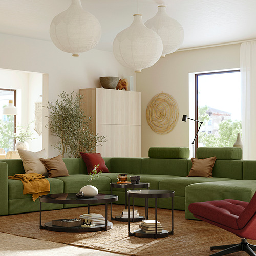 JÄTTEBO, U-shaped modular sofa 7 seat with chaiselongue. 2 of 9 open dialog