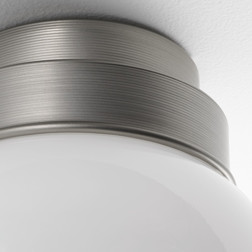 Lámpara de techo de metal con pantalla de cristal, de diseño moderno, perfecta para baños.