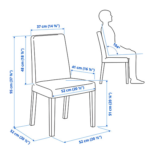NÄSINGE / BERGMUND, mesa con 4 sillas. 7 de 7 abrir diálogo
