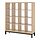 Select colour variation: White stained oak effect / black
