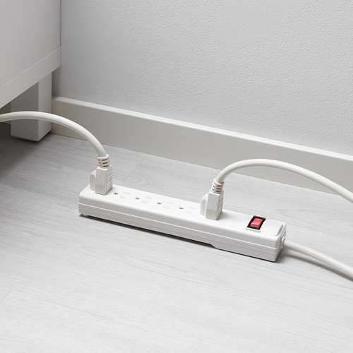 KOPPLA, 6 outlet power strip with switch. 2 of 2 open dialog