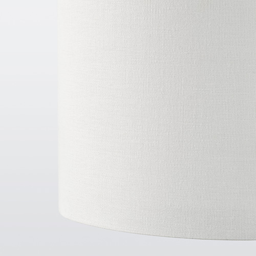 Primer plano de la pantalla de tela blanca, que muestra textura y calidad.