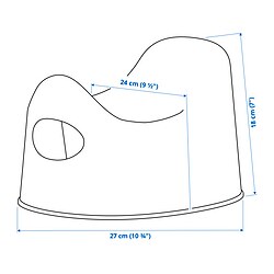 Measurement Illustration - LILLA children's potty