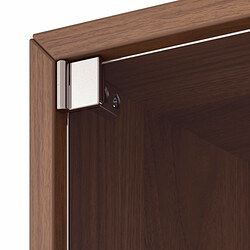 Measurement Illustration - EKET wall mounted cabinet with glass door