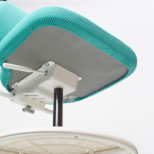 Respaldo ergonómico para silla junior con diseño de malla.