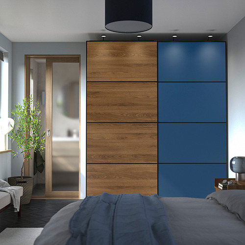 PAX / MEHAMN / AULI, wardrobe with sliding doors. 2 of 5 open dialog