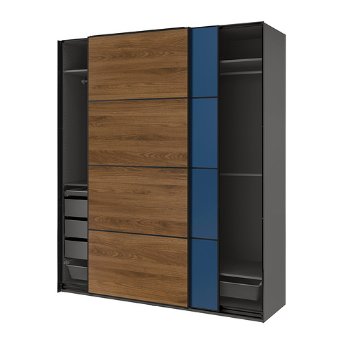 PAX / MEHAMN / AULI, wardrobe with sliding doors. 1 of 5 open dialog