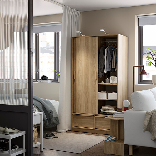 ANKARUDDEN, wardrobe with sliding doors. 4 of 8 open dialog