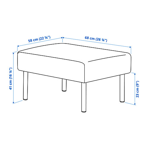 GLOSTAD, 3 seats sofa with chaiselongue. 5 of 5 open dialog