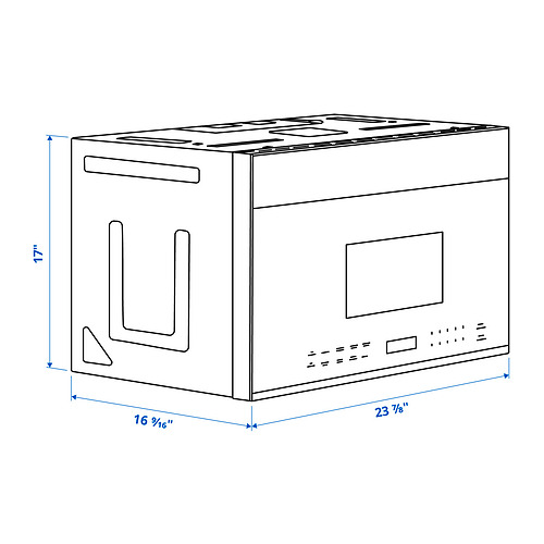 SOLNEBO, Over-the-range microwave. 2 of 2 open dialog