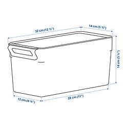 Ilustración de medidas - KLIPPKAKTUS caja para nevera