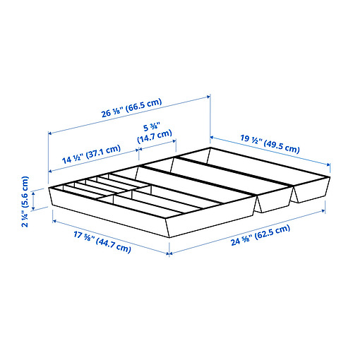 UPPDATERA, flatware tray/2 utensil trays. 3 of 3 open dialog