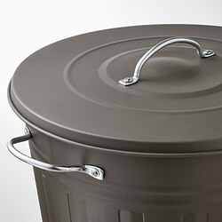 Measurement Illustration - KNODD bin with lid
