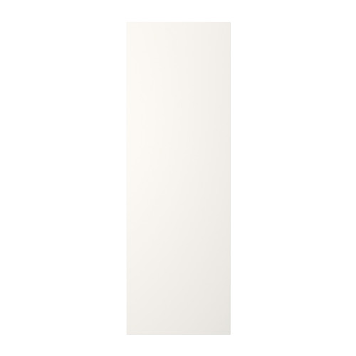 Una puerta rectangular de platsa blanca para unidades de almacenamiento. Es simple y llanamente.
