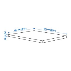 Measurement Illustration - KOMPLEMENT shelf