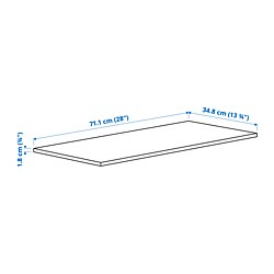Ilustración de medidas - KOMPLEMENT estante